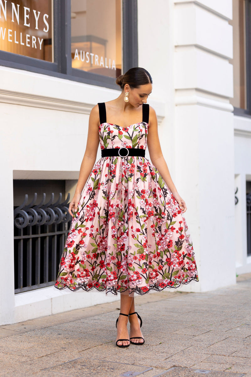 Cherry Midi Dress