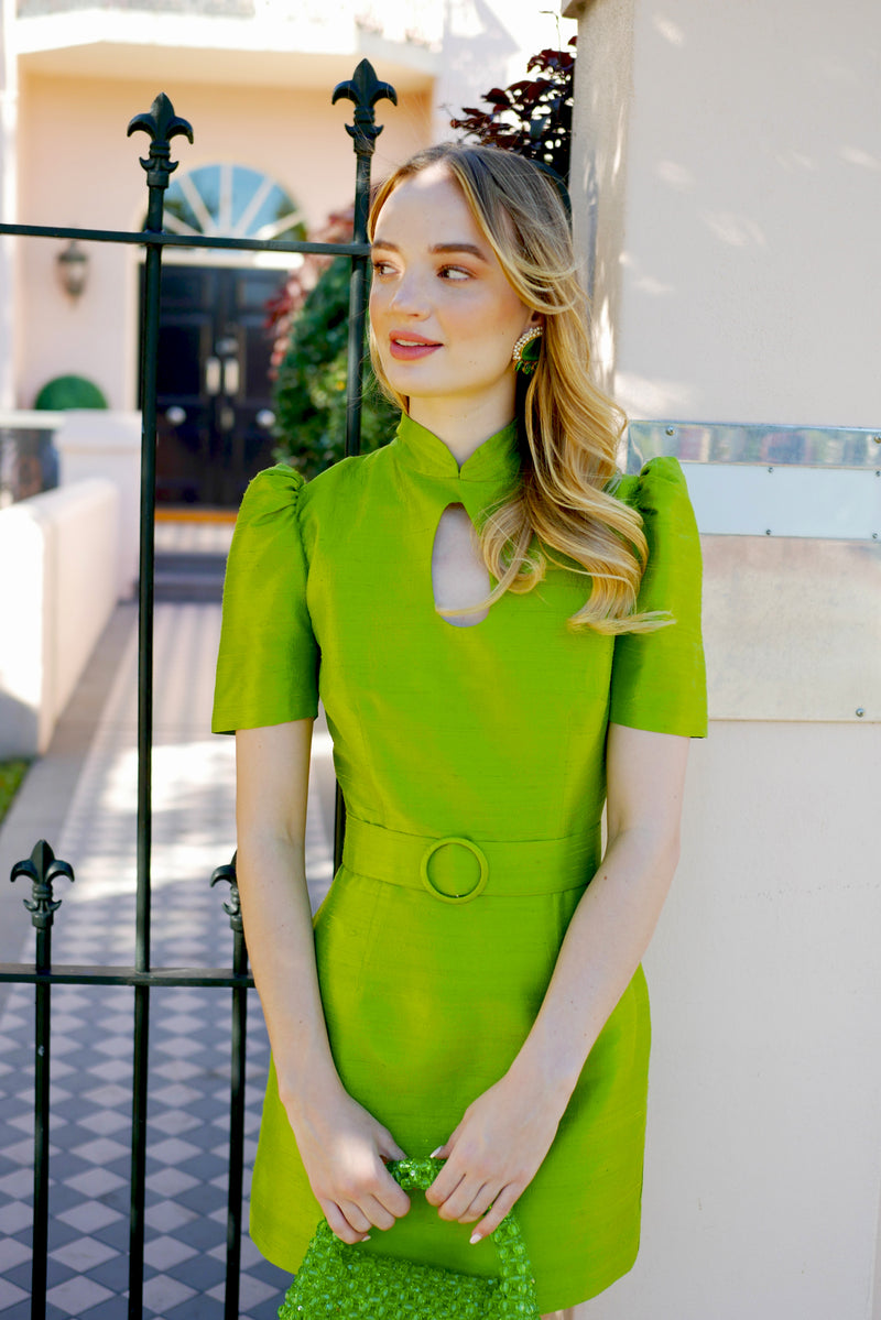 Lucy Mini Dress - Lime