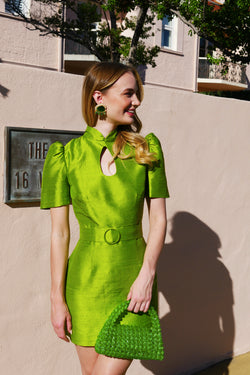 Lucy Mini Dress - Lime